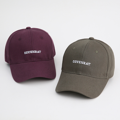 新款字母刺绣COY加宽帽檐显脸小鸭舌帽子女休闲百搭棒球帽情侣帽