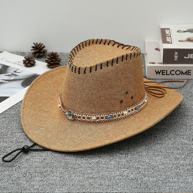 遮阳帽男 夏季大檐仿皮牛仔帽旅游帽男女通用沙滩帽表演帽子凉帽,服饰配件/皮带/帽子/围巾,帽子,淘宝优惠券,粉丝福利购,淘宝优惠卷