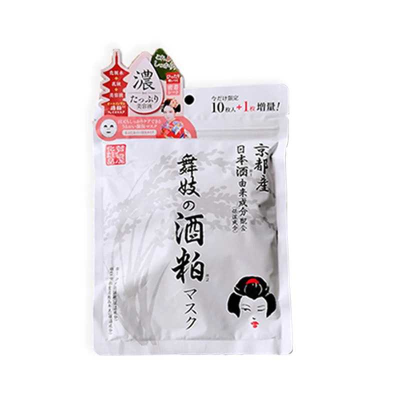 日本本土 京都舞伎酒粕面膜170g保湿补水提亮肤收缩毛孔 涂抹面膜