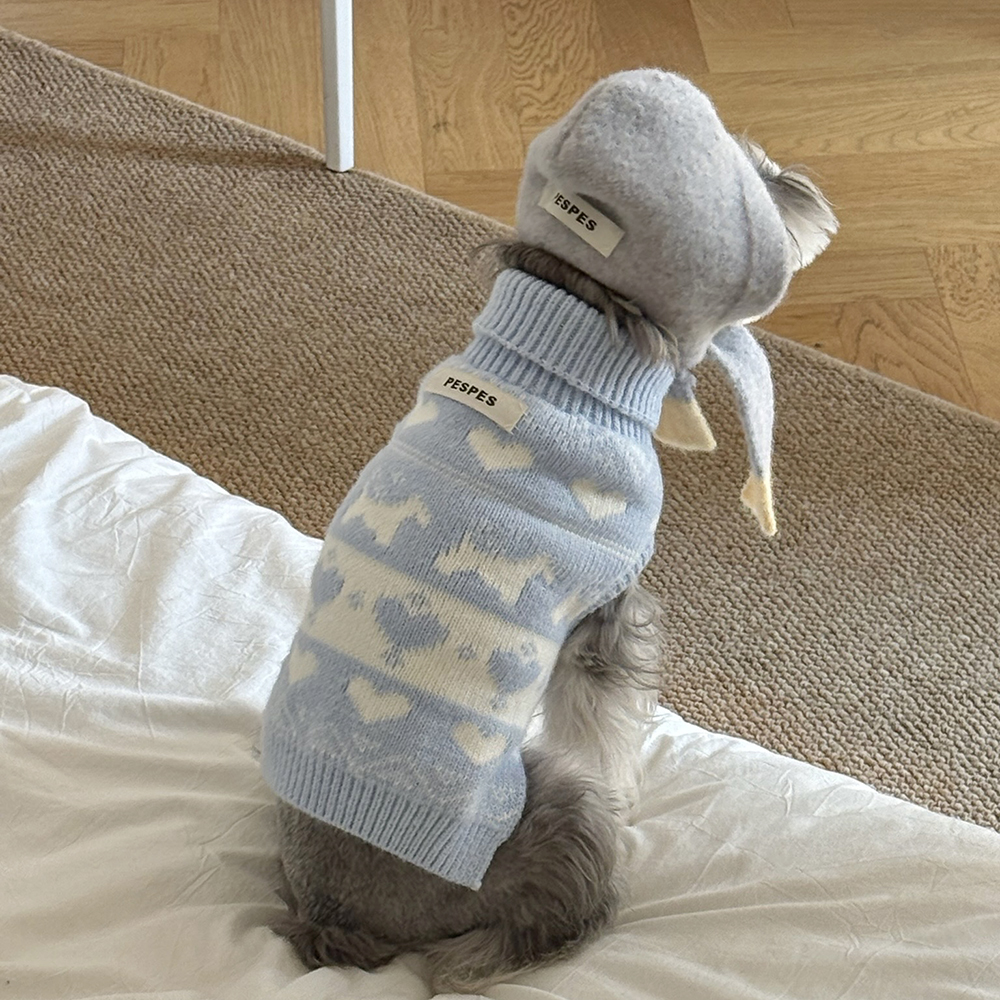 雪纳瑞秋冬保暖毛衣圣诞节日