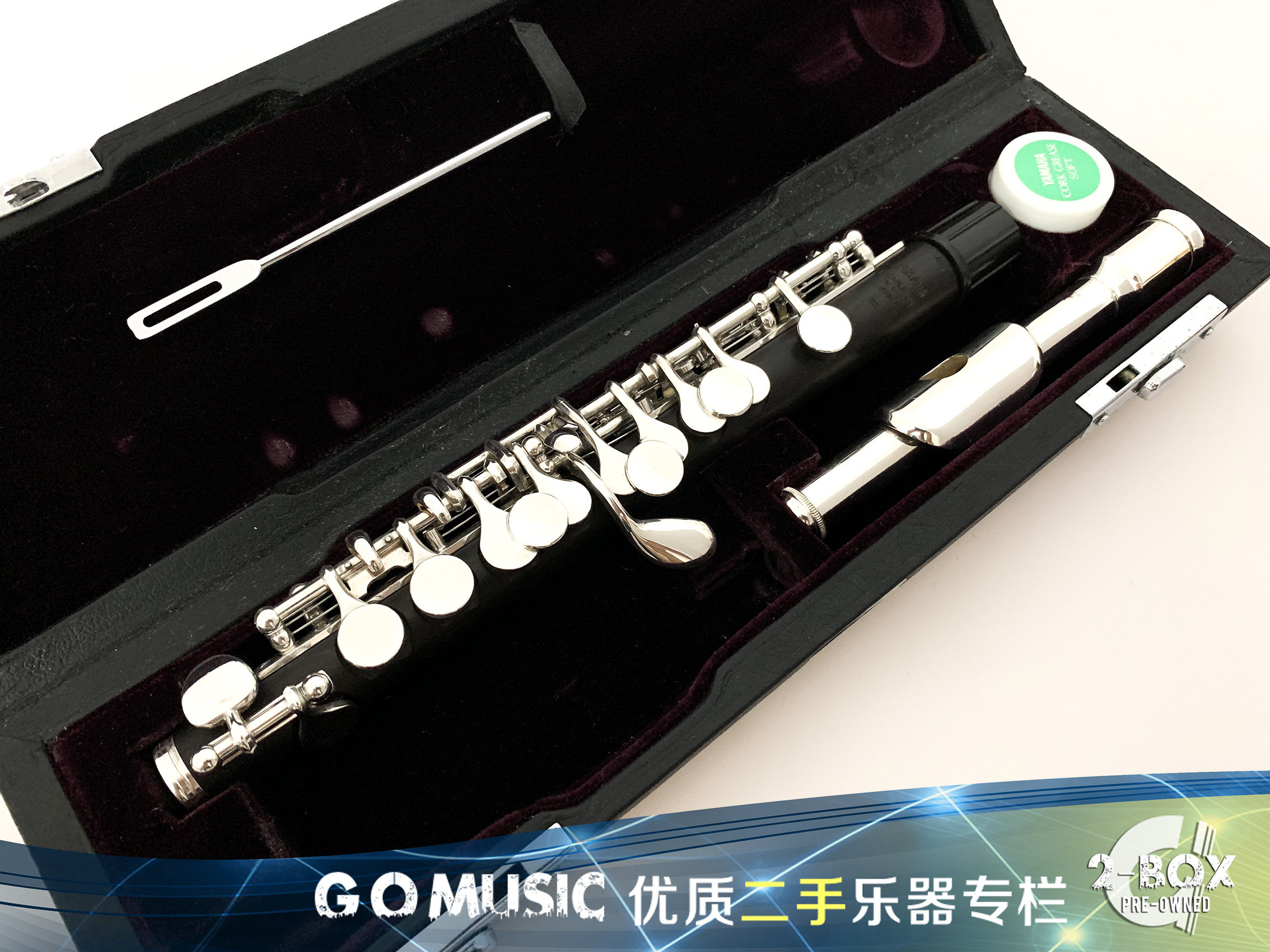 【二手短笛】雅马哈 YAMAHA 81 82 乌木手工短笛 高音长笛