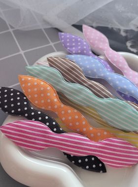 韩国进口条纹和波动的迷你耳朵手工diy饰品发夹发圈蝴蝶制作材料