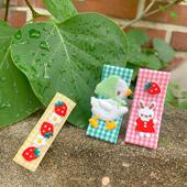 韩国进口小鸭小兔小熊刺绣布贴手工diy儿童饰品发夹制作装 饰配件