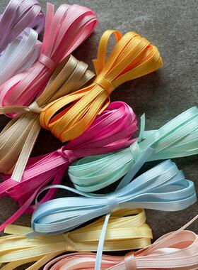 日本进口4mm高光双面缎带手工diy饰品宠物包发夹迷你小蝴蝶丝带