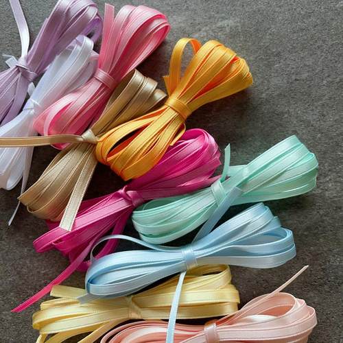 日本进口4mm高光双面缎带diy饰品