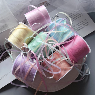 类木马真丝4mm不焦边小丝带手工diy宠物包夹娃衣蝴蝶结刺绣织带