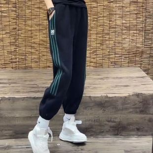 女士束脚百搭哈伦裤 2023新款 长裤 冬季 休闲运动裤 加绒卫裤 女春秋款