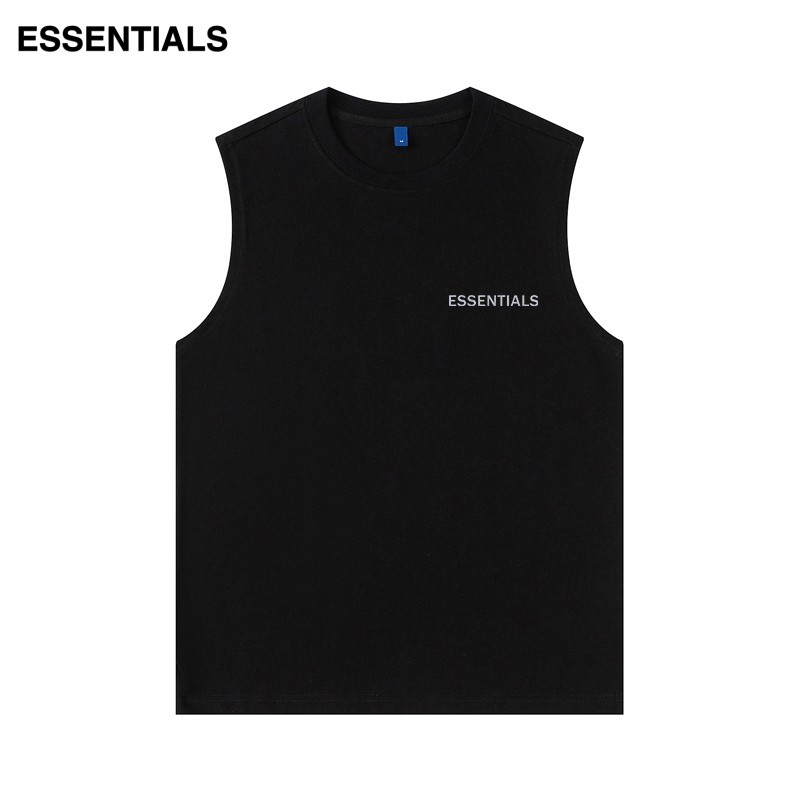 ESSENTIALS 背心t恤男无袖坎肩纯棉夏季运动打底衫宽松汗衫