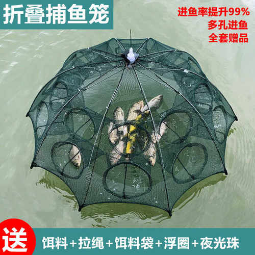 夜光加粗折叠只进不出捕鱼虾笼
