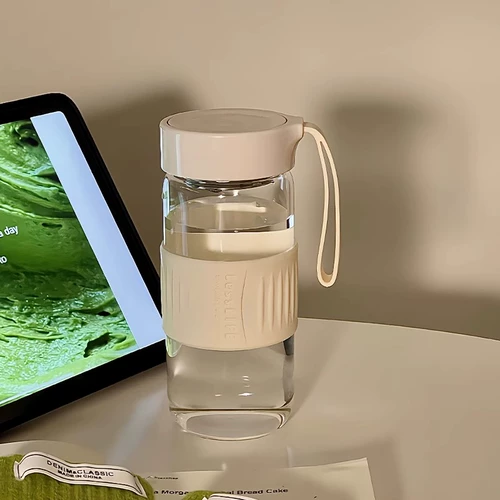 2024 Simple Grace Dap High -Temperatature Water Cup Girls High Face value High BoroSilicized Летний разделение чая против чашки