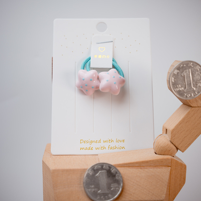 五对包邮婴幼儿拇指发圈水玉点星星儿童迷你橡皮筋不伤发小号头绳