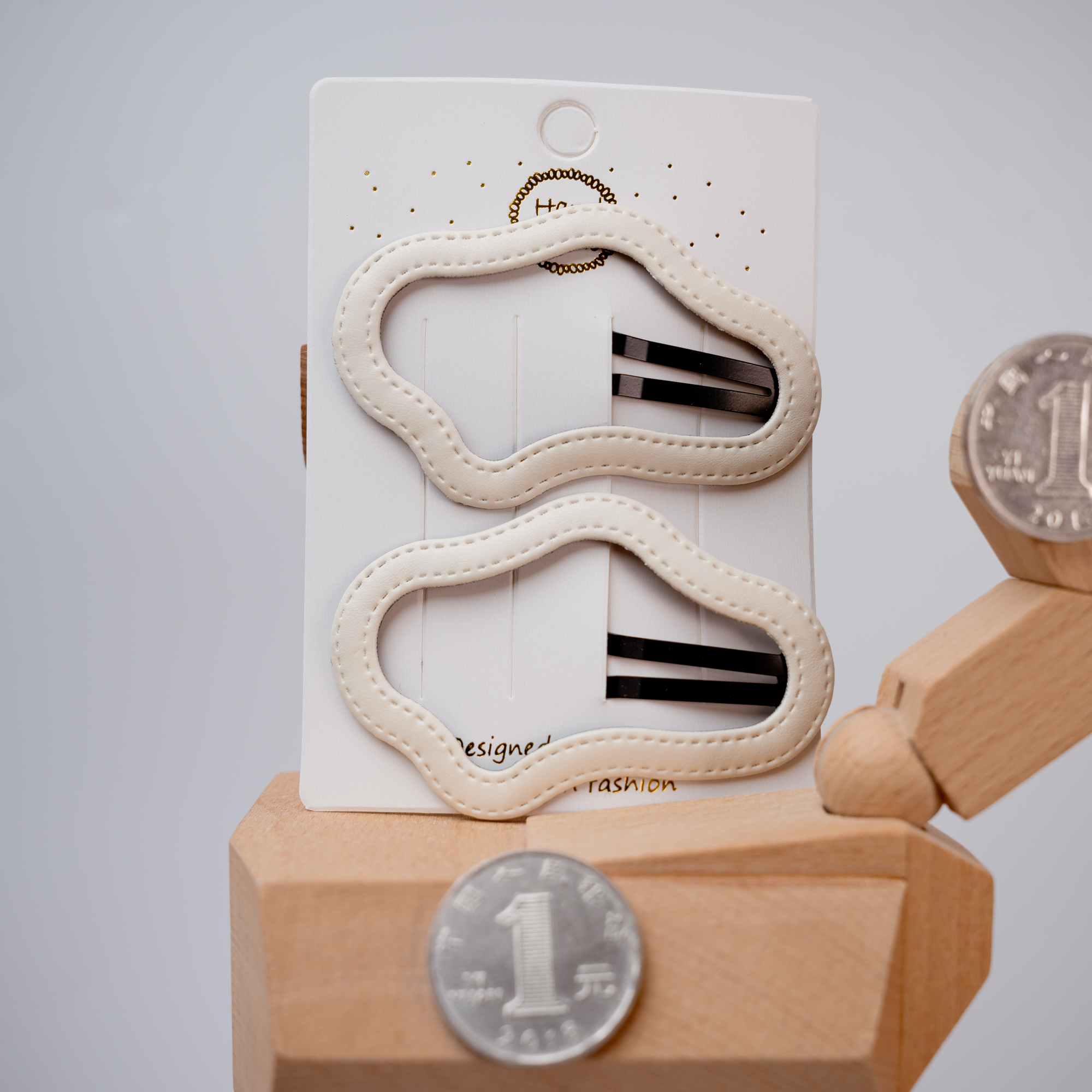 五对包邮PU云朵儿童大个头碎发夹女孩掰掰夹防生锈刘海夹侧边夹子