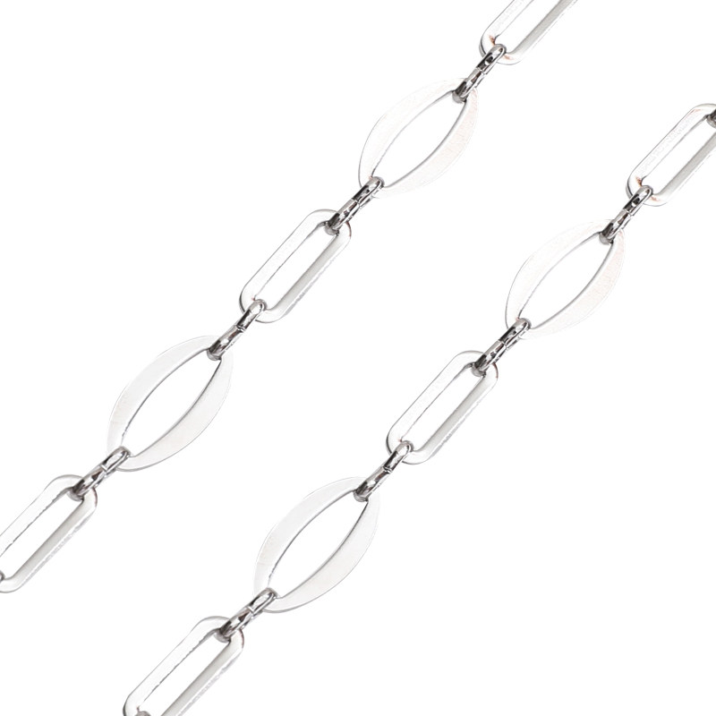 NON-FADING TITANIUM STEEL LOVE CROSS STAR RECTANGULAR STAINLESS STEEL CHAIN DIY HANDMADE HAND NECKLACE ACCESSORIES MATERIALS