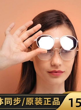 SBPRC圣大保罗近视太阳镜架女复古多边形圆框磁吸偏光套镜S.29011