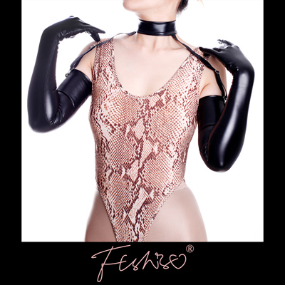 Ftshist皮长手套防掉筒吊带扣夹