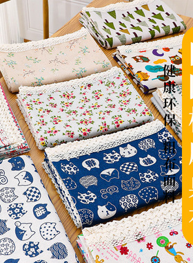 棉麻材质ins风日系小清新长方形书桌垫餐桌茶几台布