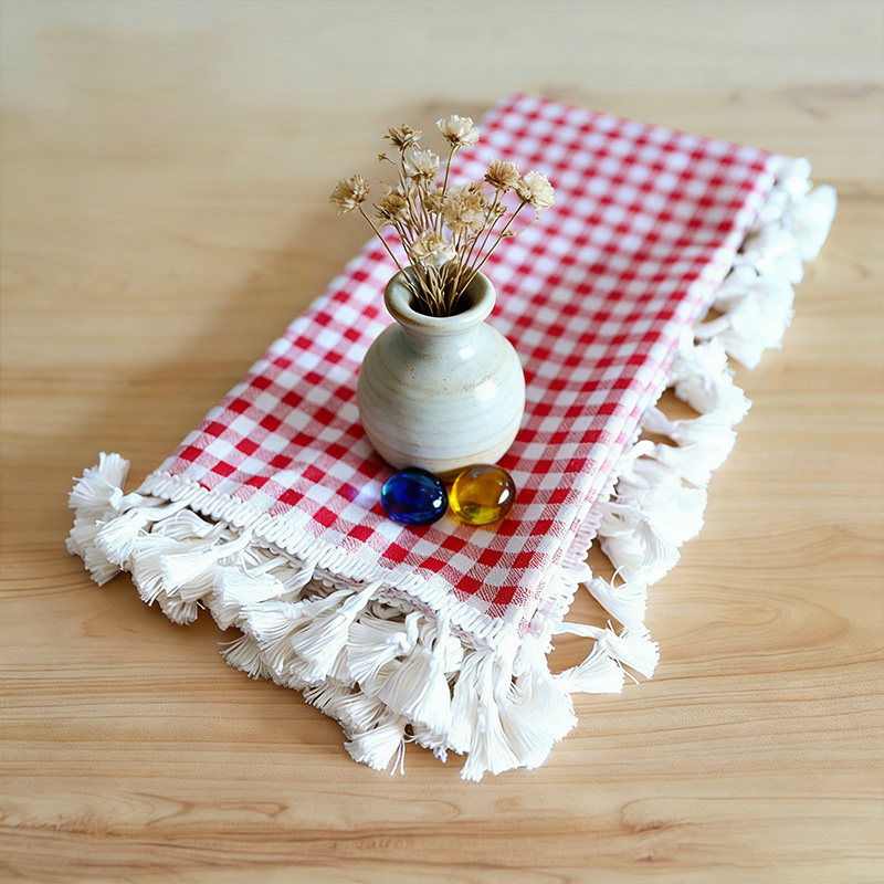 北欧简约棉麻格子桌布茶几餐桌书桌防尘盖巾小清新风格,居家布艺,桌布,淘宝优惠券,粉丝福利购,淘宝优惠卷
