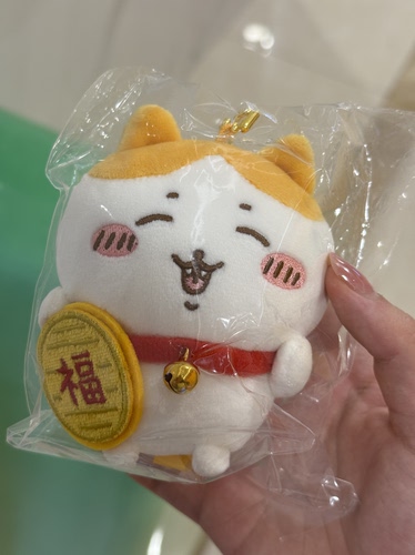 chiikawa招财猫小八玩偶招财纳福可爱毛绒玩具乌萨奇公仔