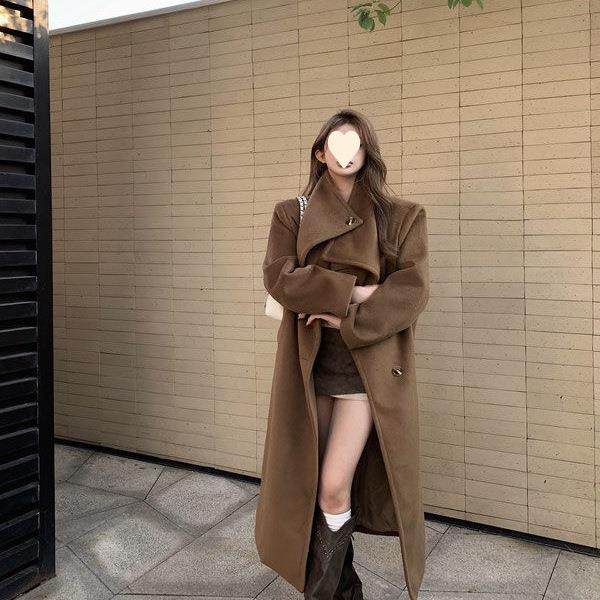 长款毛呢外套女冬季美拉德穿搭韩版小个子感宽松呢子大衣,女装/女士精品,大码呢大衣,淘宝优惠券,粉丝福利购,淘宝优惠卷