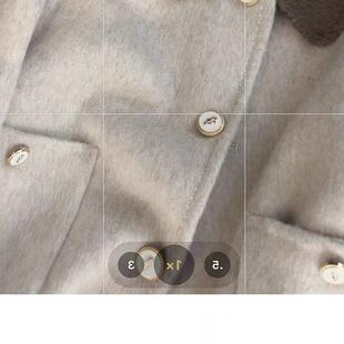 浅米色短款双面呢女士大衣2025新款韩系气质小个子短外套潮秋冬