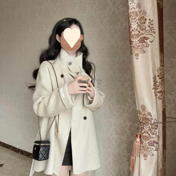 中长呢子大衣女毛呢外套围巾领秋冬季新款小个子感赫本风加厚笙陇,女装/女士精品,大码呢大衣,淘宝优惠券,粉丝福利购,淘宝优惠卷