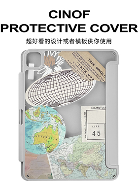 皮革磁吸二次元ipad平板保护壳定制适用air4苹果pro保护套89/2022