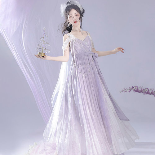 2026原创设计雾中仙中国风改良汉元素汉服女日常连衣裙8718