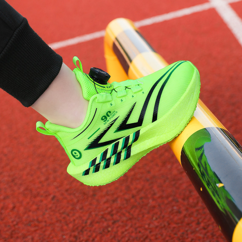 儿童男童鞋春款网面透气软底缓震防滑小学生校园运动跑步鞋中大童