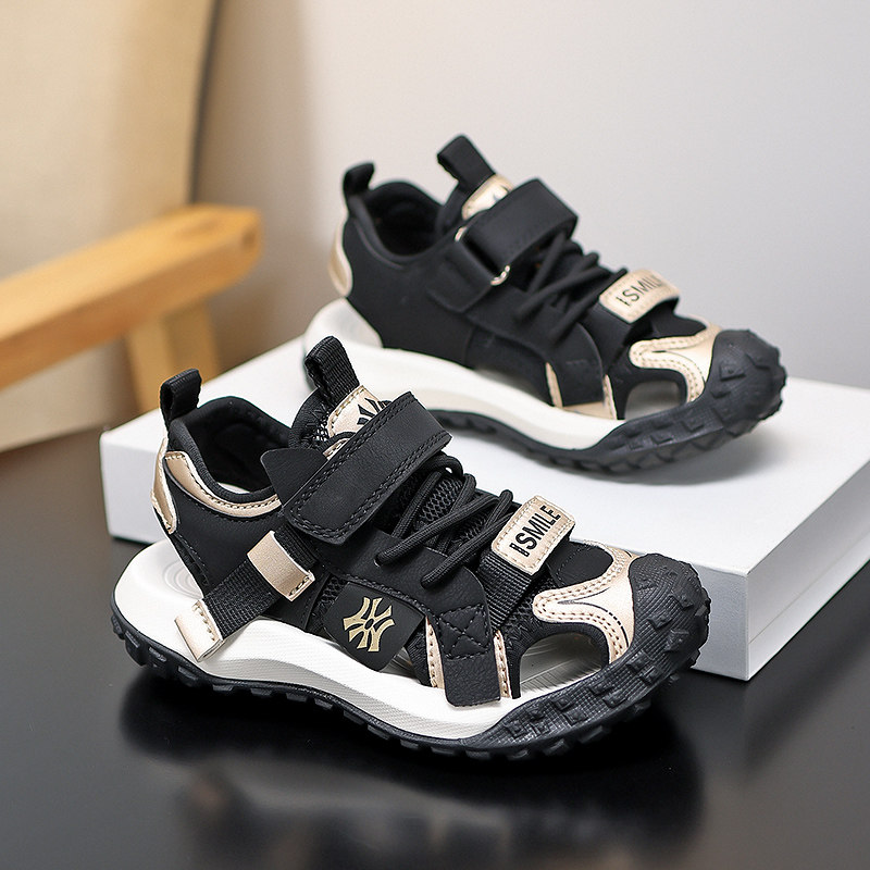 男童凉鞋2026夏季新款儿童运动沙滩凉拖鞋包头魔术贴儿童鞋子男孩