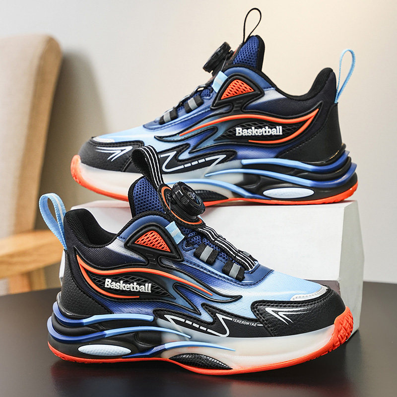 男童专业跑步鞋2026春秋季新款软底男孩篮球鞋网面儿童运动鞋秋款