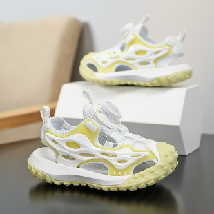 凉鞋女童包头2026夏季新款儿童防滑软底凉拖中大童运动沙滩单网鞋