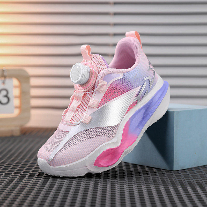 儿童运动鞋女童跑步鞋软底透气学生专业训练超轻便男孩单网青少年