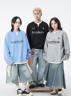 XZ707-1-WY6766-P68  假两件卫 衣 成分：棉65 聚酯纤维35