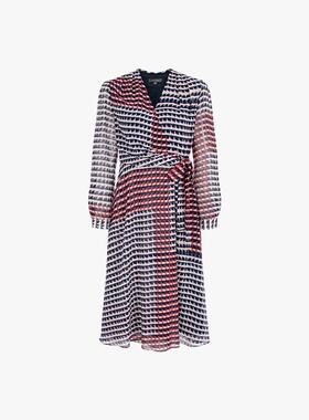 【玛*琳】MR家2025初春一片式千鸟格印花连衣裙BY1585-0601001