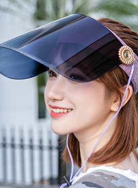 男女夏季防晒遮脸夏天帽子遮阳帽