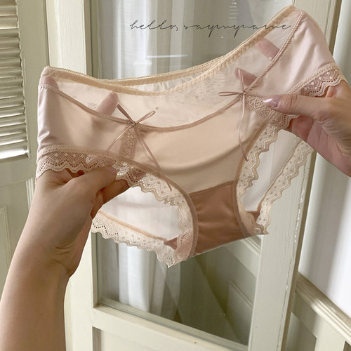 性感纯欲网纱蕾丝内裤女