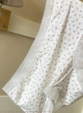 舒适自留~柔软细腻软绵韩系小清新内裤女中腰包臀弹力好裆纯棉