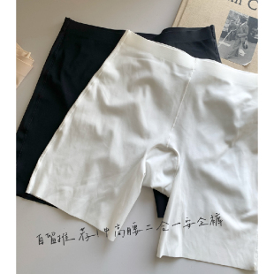 夏季推~2025白色学生内裤安全裤女防走光黑色打底裤可外穿中高腰