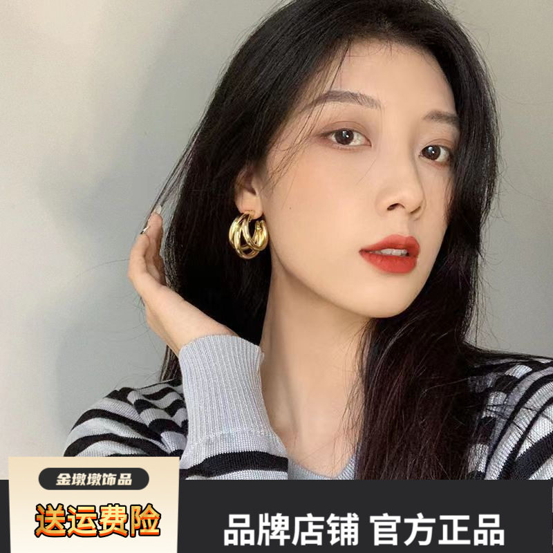狂飙大嫂陈书婷高叶同款金属耳环