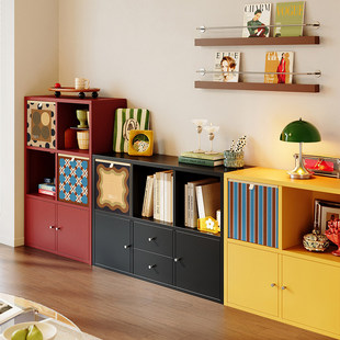 美世达丨包豪斯落地收纳柜子抽屉式卡莱克格子柜多层储物置物柜架