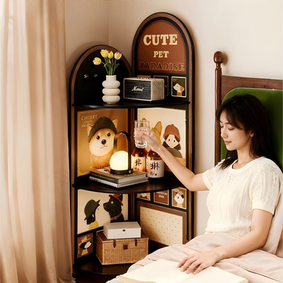 【神器替代床头柜】三角柜置物架