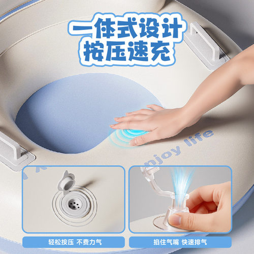 跨境现货户外圆形加厚充气滑雪板