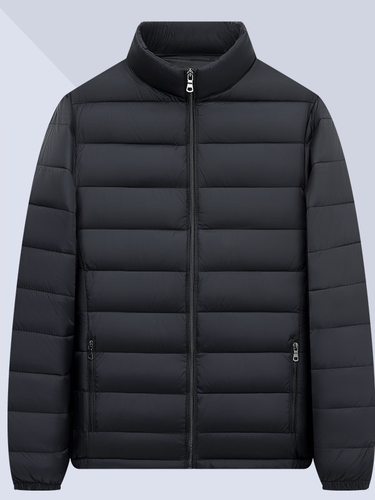 轻薄新款羽绒棉服男士2025棉袄短款立领保暖休闲轻便外套棉衣