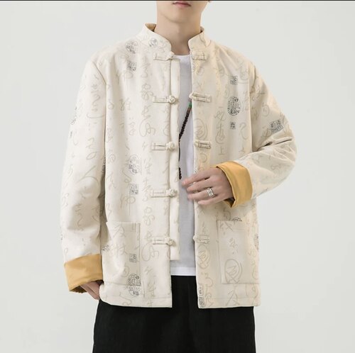 男士新中式男装中国风外套唐装男款年轻人盘扣汉服上衣中式衣服潮