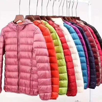 轻若无物 好穿又百搭女高JI连帽超轻薄羽绒棉服轻便型修身棉衣男