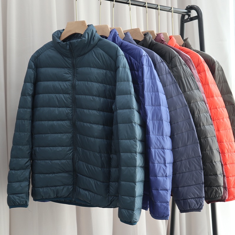 【新款】轻薄棉服男修身短款羽绒棉衣大码时尚薄款冬装外套潮