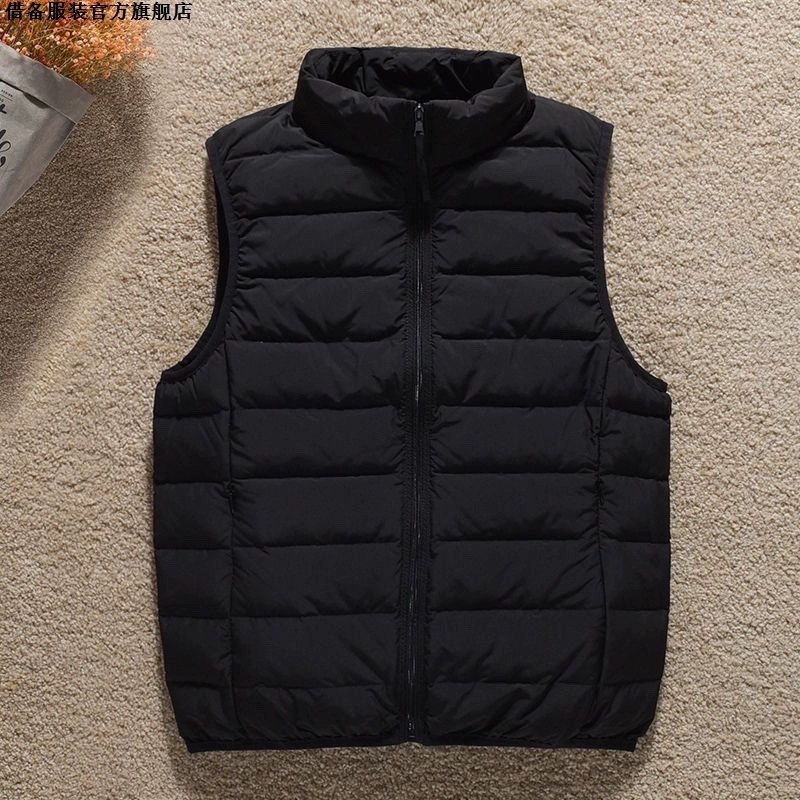 新款轻薄羽绒棉马甲背心女短款立领轻薄无缝一体轻便外套坎肩马夹