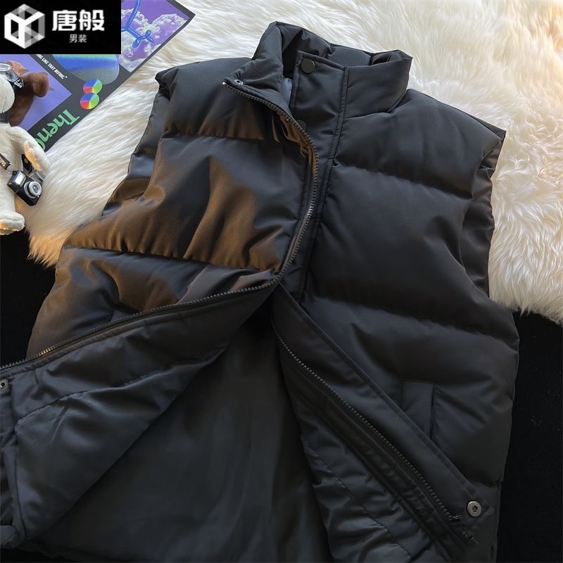 马甲外套无袖棉衣男女春秋2025新款学生保暖大童外穿棉服冬装