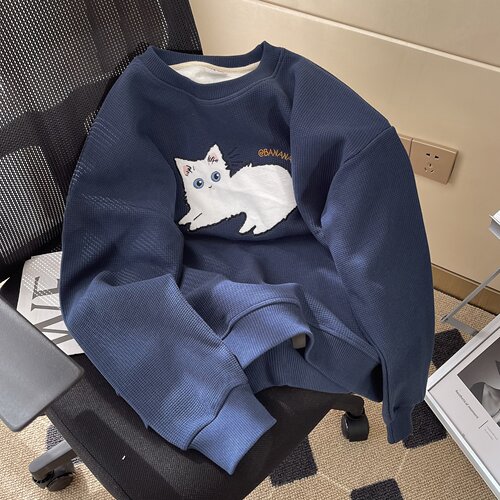 圆领卫衣女宽松休闲简约时尚百搭