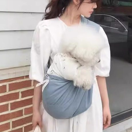 双面抽绳袋鼠包宠物包